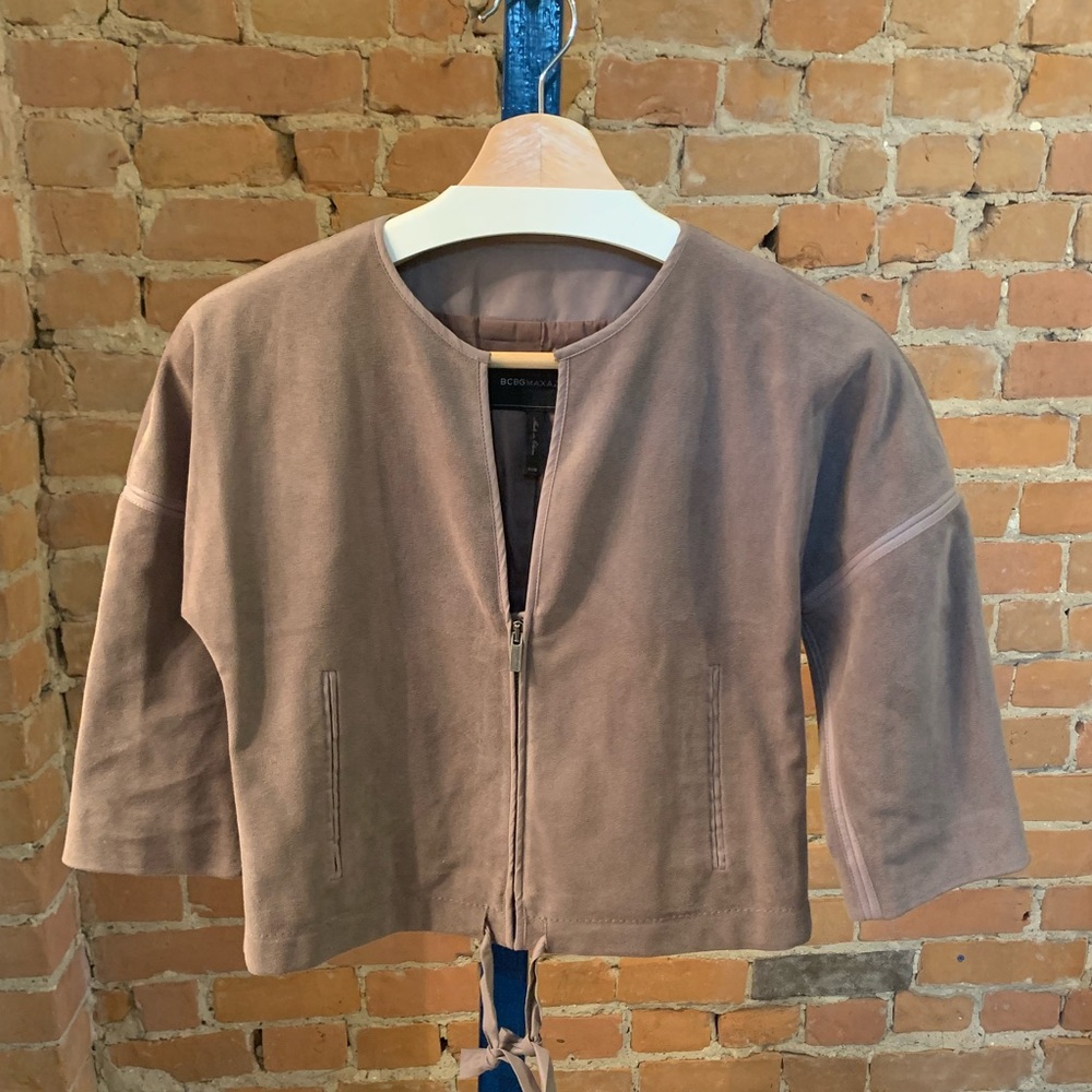 BCBG MaxAzria Faux Suede Jacket
